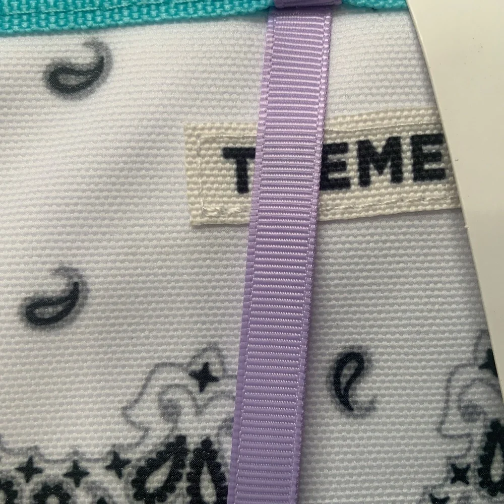 THEME x Claire’s Hanging Jewelry Organizer Bandana Design Black, White and Teal